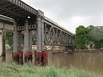 De spoorbrug over de Wye