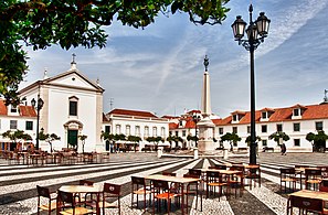 Plaza del marqués de Pombal en Vila Real de Santo António.