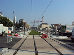 Le chantier de la stations des Fauvelles en juin 2012.