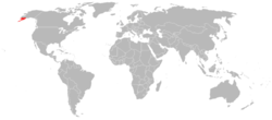 Área de distribución de U. a. middendorffi