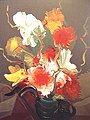 Vase of Flowers, 1971, (100*81 cm, Acrylic on canvas)