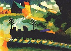 Murnau, tren y castillo, 1909