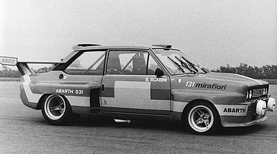 1975 "031" ، النموذج الأولي لسباقات Fiat Abarth 131 قبل السلسلة.