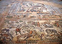 Поздняя римская мозаика на вилле Романа в Ла-Ольмеде[англ.], Испания, IV-V века н. э.