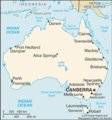 CIA map of Australia