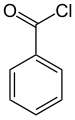 Deutsch: Struktur von Benzoylchlorid English: Structure of benzoyl chloride