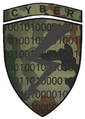 Oznaka rozpoznawcza Centrum Operacji Cybernetycznych na mundur polowy (2017-2020s).