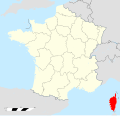 Situation de Corse en France