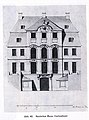 Saulsches Haus. Entwurf zur Gartenfront von Johann Christoph Knöffel