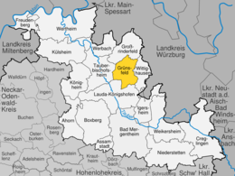 Grünsfeld - Localizazion