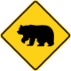 Zeichen W11-16 Bären