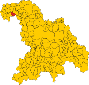 Poziția localității Ponzano Monferrato