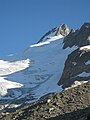 Cara sud del Mont Dolent des del refugi bivac del Dolent.