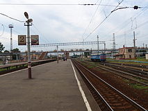 Вид с платформы №2 в сторону Грачёвской (2009)