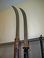 Klingen zweier Naginata