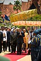 King Norodom Sihamoni at the Royal Ploughing Ceremony, May 2008 in Phnom Penh.