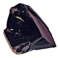 Tmavočervený obsidián (Oregon, USA)