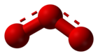 Molecuulmodel van ozon