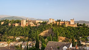 Vista da Alhambra, em Granada