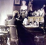 Vilhelm I vid sitt skrivbord i Altes Palais, 1880.