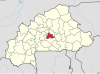 Localisation de la province du Kadiogo au Burkina Faso.