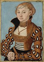 Portrait d'une noble dame saxonne, 1534, Lyon