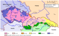 Czechoslovakia 1930 linguistic map (Romanian)