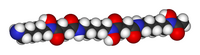 Spacefill model of deferoxamine