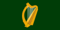 Zielona flaga z harfą