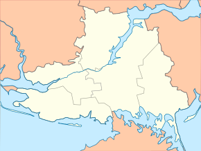 Микільське. Карта розташування: Херсонська область