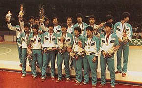 Les Sud-coréeens, médaillés d'argent