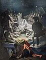 El sueño de Osián, 1812, Museo de Montauban, obra del neoclasicista Ingres con ecos románticos.