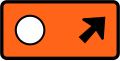 (TW-22) Detour - follow circle symbol (veer right)