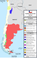 Mapa de las pérdidas territoriales de la República de Chile de iure según la historiografía chilena.