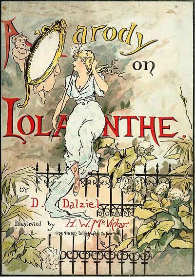 alt=A Parody on Iolanthe.   by D. Dalziel Illustrated by H. W. McVickar. The Hatch Lithographic Co. New York.