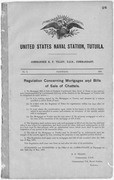 Regulation Concerning Mortgages and Bills of Sale of Chattels, Order No.5. - NARA - 297023.tif