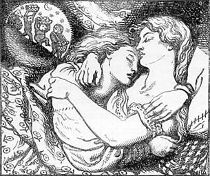 Ilustración para Goblin Market and Other Poems (1862), primer libro de poemas de ChristinaRodcetti