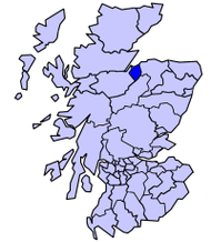 Pozicija Nairnshira na karti Škotske