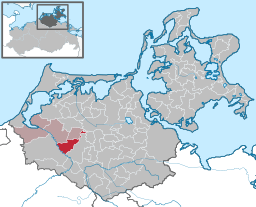 Läget för kommunen Semlow i Landkreis Vorpommern-Rügen