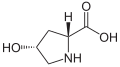 Deutsch: Struktur von (2R,4R)-4-Hydroxyprolin English: Structure of (2R,4R)-4-Hydroxyproline