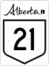 Highway 21 marker