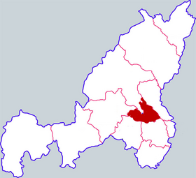 Localisation de Mǐzhī Xiàn