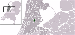 Lokatie van de gemeante Oostzaan