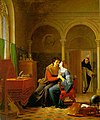 Les Amours d'Héloïse et d'Abeilard (1819), oil on canvas (fragment)