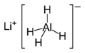 Wireframe model of lithium aluminium hydride