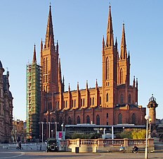 Marktkirche is de evangelische hoofdkerk van Wiesbaden