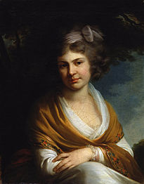 Дъщерята на Суворов Наталия на 20 г., художник Йохан Батист Лампи 1795 г.