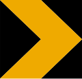 Directional marker Used on long or dangerous curves.