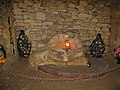 Monument voor in 1941 geëxecuteerde partizaan in de catacomben van Odessa