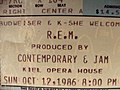 1986 - R.E.M. Ticket Stub, St Louis MO